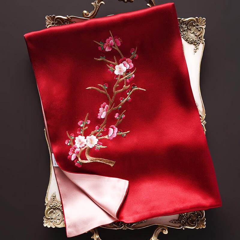 Hangsifu Su Embroidery Mulberry Silk Scarf Shawl