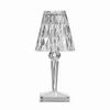 1PC USB Creative Crystal Diamond Desk Lamp Bedroom Bedside Ambient Light Charging Touch Night Light