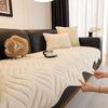 Solid Sofa Cushion Winter Plush Non-Slip Sofa Throw Cover Soft Fuzzy Furniture Protector Couch Pad Irregular Fleece Thick Mats