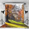 Yellow Leaves Forest Vinyl Photographic Backgrounds Backdrops  Photocall for Wedding Baby Children Photo Studio Photophone