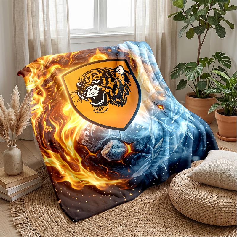 Hull City Football Print Flannel Blanket, Soft Warm Lightweight Throw Blanket for Sofa Bed Camping