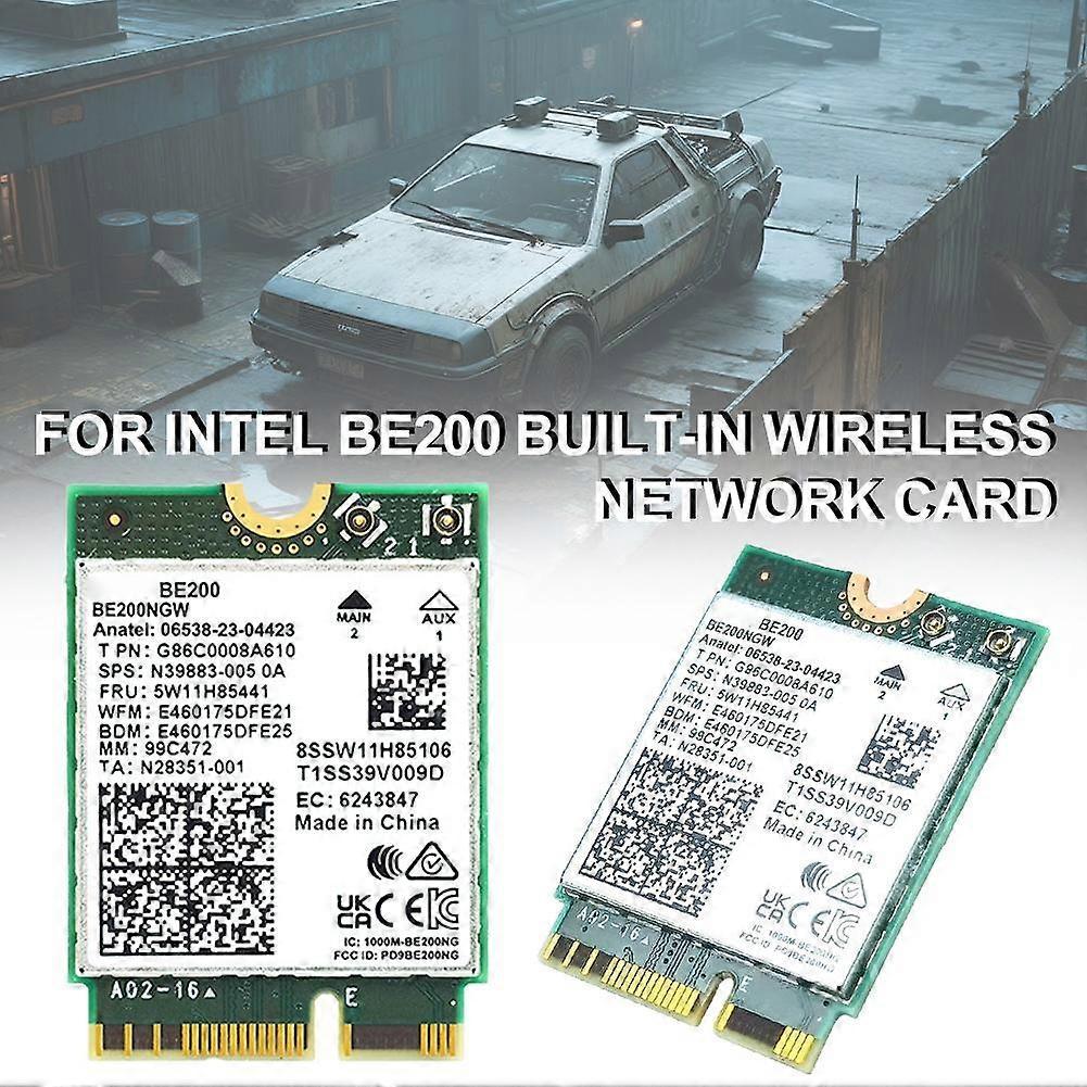 Bezdrátová karta WiFi 7 Intel BE200 NGW, Bluetooth 5.4, podpora sítě 8774 Mbps