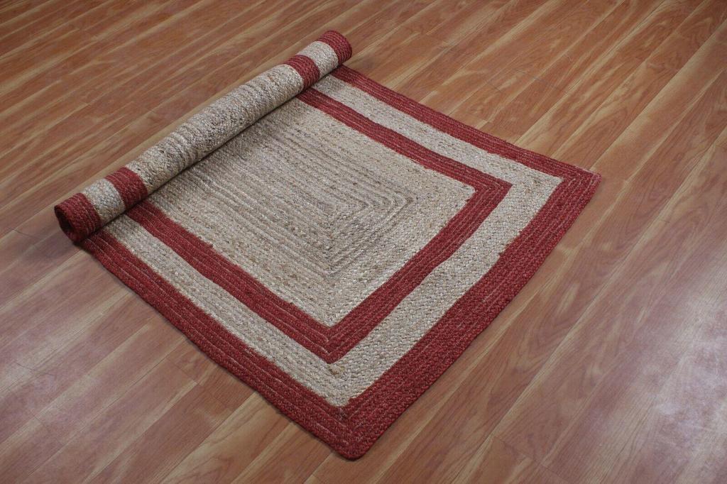 Jute Handmade Rug Round Natural Rug for Any Space Look Rustik Decor For Any Space