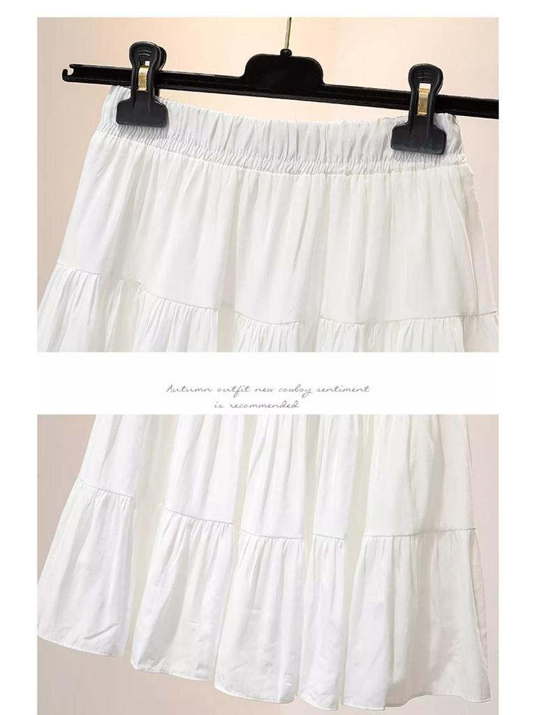 Women's Plus Size A-line Pleated High Waist Short Skirt - Summer 2025 Collection