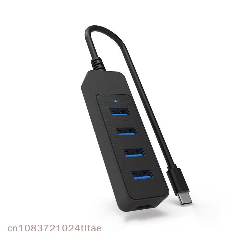 YY30-5 Port USB High Speed Computer Adapter Expander HUB With LED Light Multi Type-C Splitter For Laptop PC USB-C Tablet