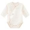 Guai Qixiong Newborn Cotton Long-Sleeve Wrap Bodysuit