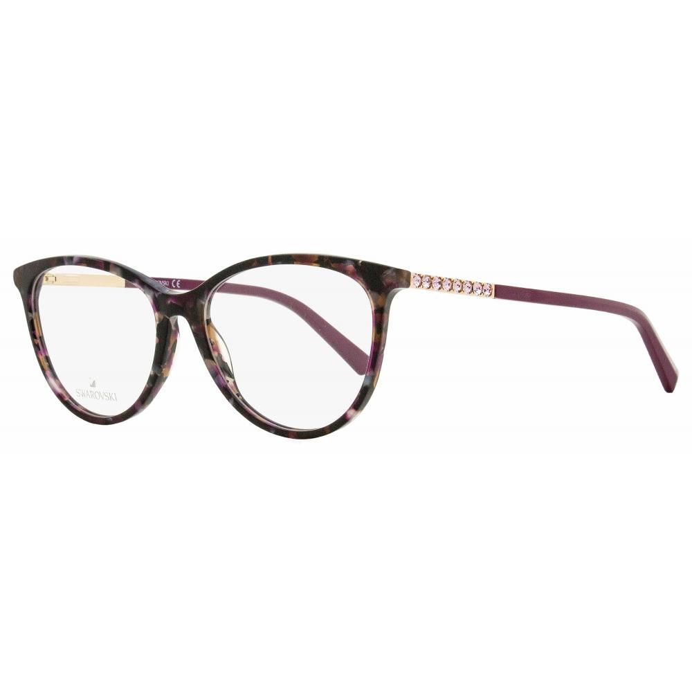 

Очки Swarovski женские овальные SK5396 55B Фиолетовые Гавана 52 мм 55b