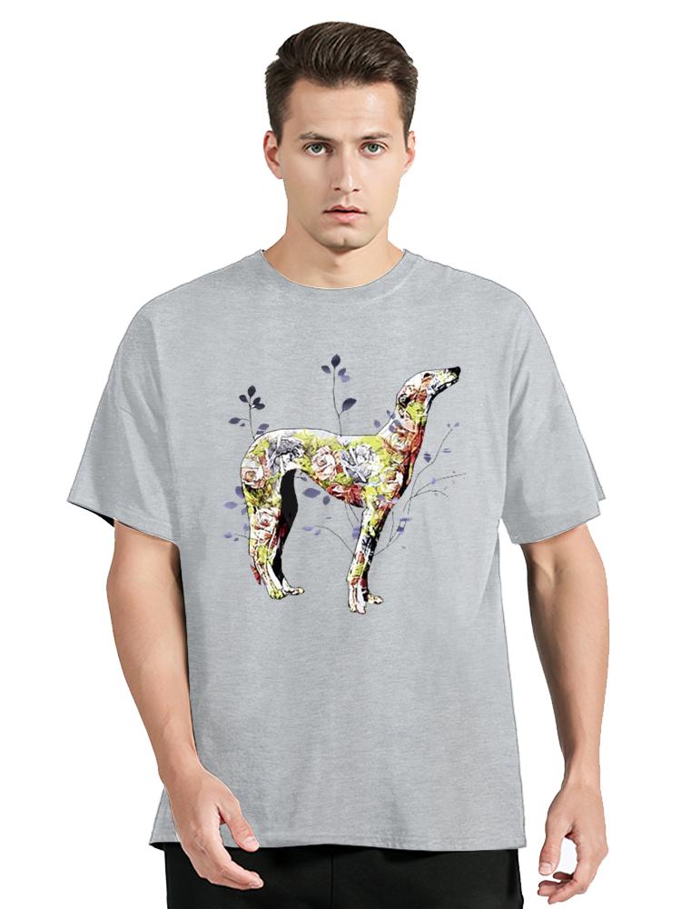 Greyhound Dog T-shirt Men's Clothing Cotton Tshirt Cartoon Graphic Oversized T Shirt Unisex Tops Tees Fitness Men's Clothing