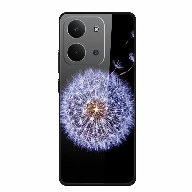 Xiaomi Redmi 15C 4G Kılıfı İçin Cam Arka Kapak 15 C Kılıf Sert Temperli Cam Kılıf Redmi 15C Telefon Kılıfı İçin Redmi15C Yumuşak Tampon