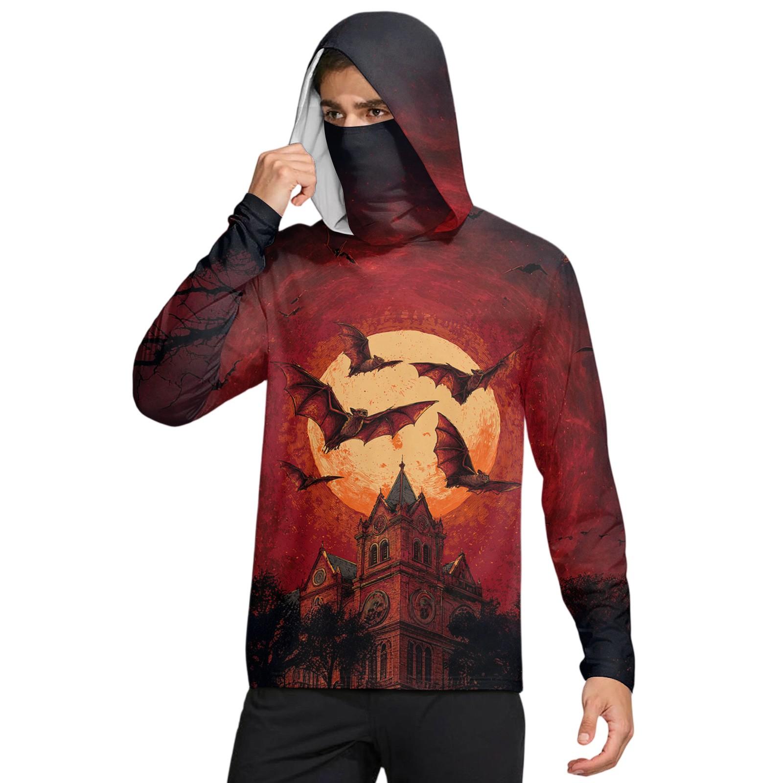 

Мужская рубашка с защитой от солнца UPF50+, быстросохнущая рубашка с длинным рукавом, рубашка для бега, тренировок, рыбалки XXL шафрановый