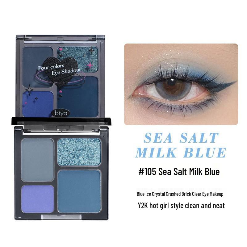 Biya Smoky Glam Eyeshadow Quad - Matte & Shimmer Palette