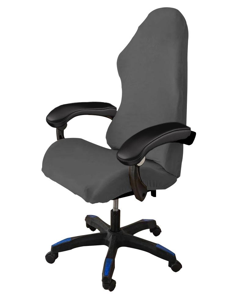 Elastic Cover For Gaming Chair Velvet Dark Grey Gaming Chair