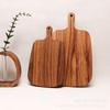 Natural Acacia Wood Cutting Board Solid Chopping Block Kitchen Serving Platter for Meat Cheese Bread Steak