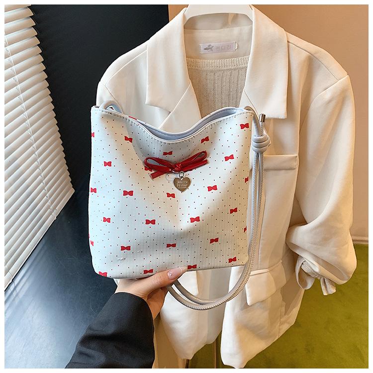 Mode Vielseitige Süße Schleife Achseltasche Damen Sommer Schlichte Premium Schulterhandtasche