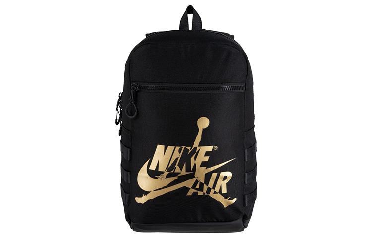 Jordan Polyester Backpack Regular Unisex Black Gold 9A0257-429