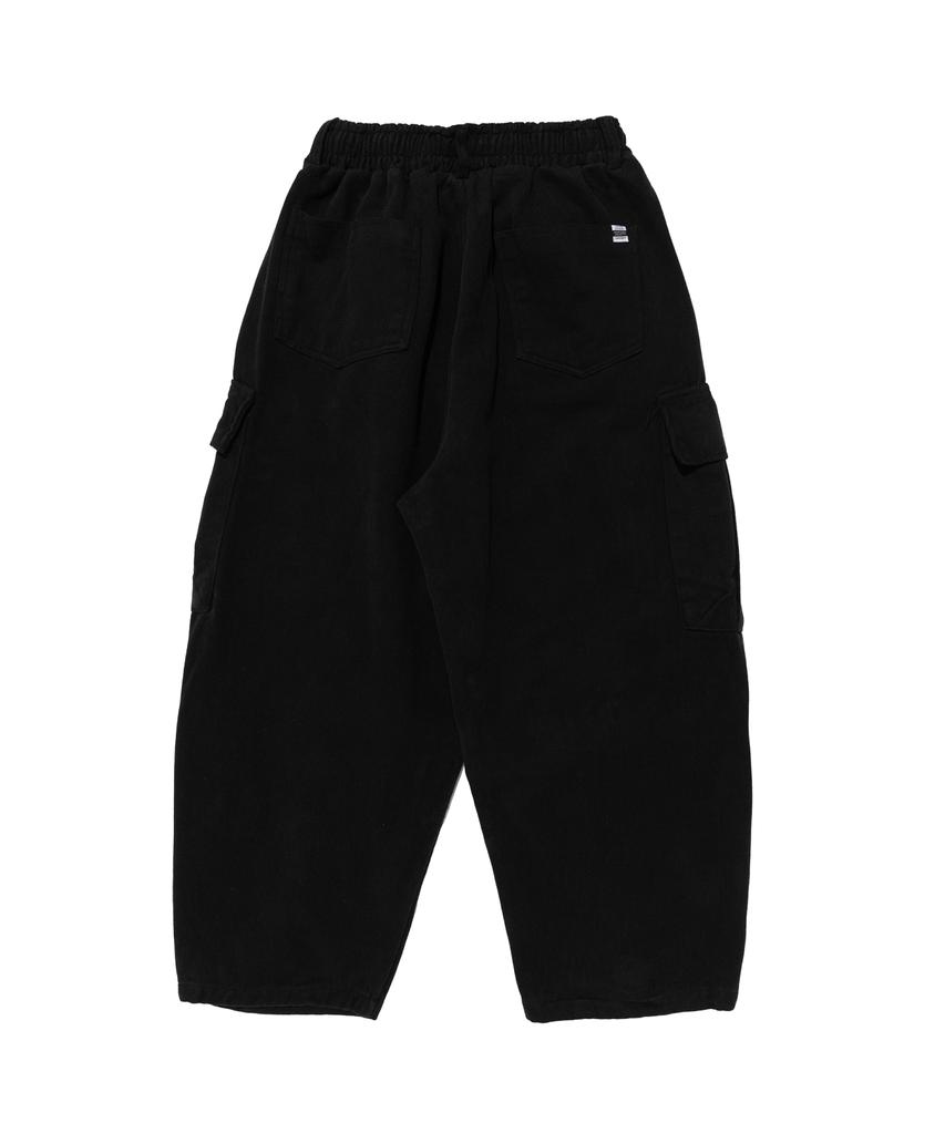 CARGOBROS Warm Fleece Tapered Cargo Pants (Black)