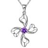New 925 Sterling Silver Necklace Pendan Cross Beautiful For Women Exquisite Student Girlfriend Jewelry Accessories Wedding Gift