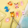 Silicone Nail Scissors Sleeve Nipper Protective Cover Cartoon Animals Caps Shell
