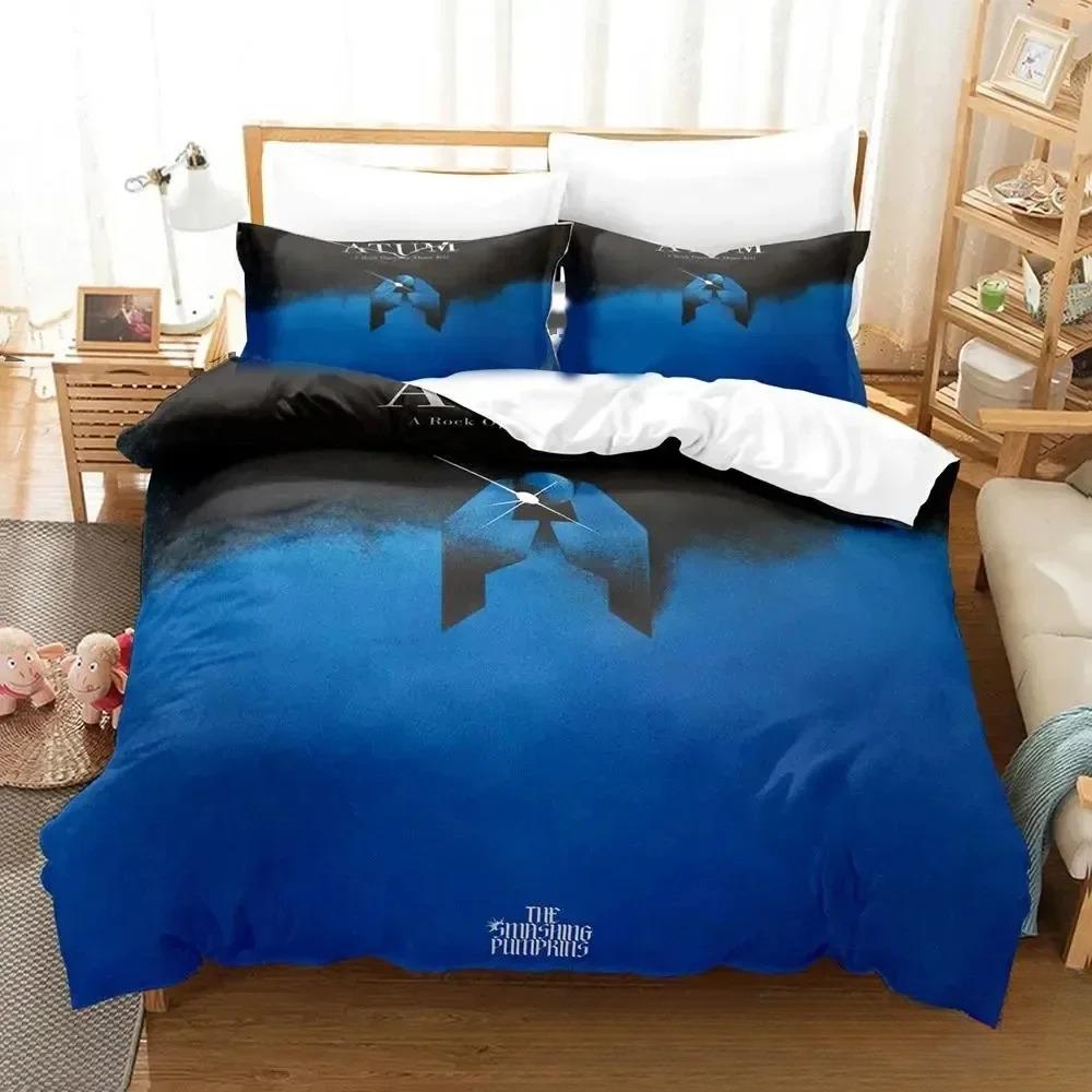 Stampa 3D Set Biancheria da Letto The Smashing Pumpkins Ragazzi Ragazze Misura Singola Queen King Copripiumino Federa Letto ragazzi Adulti