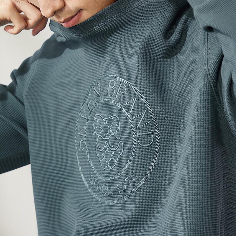 Seven Brand Men's Waffle Knit Crewneck Sweatshirt