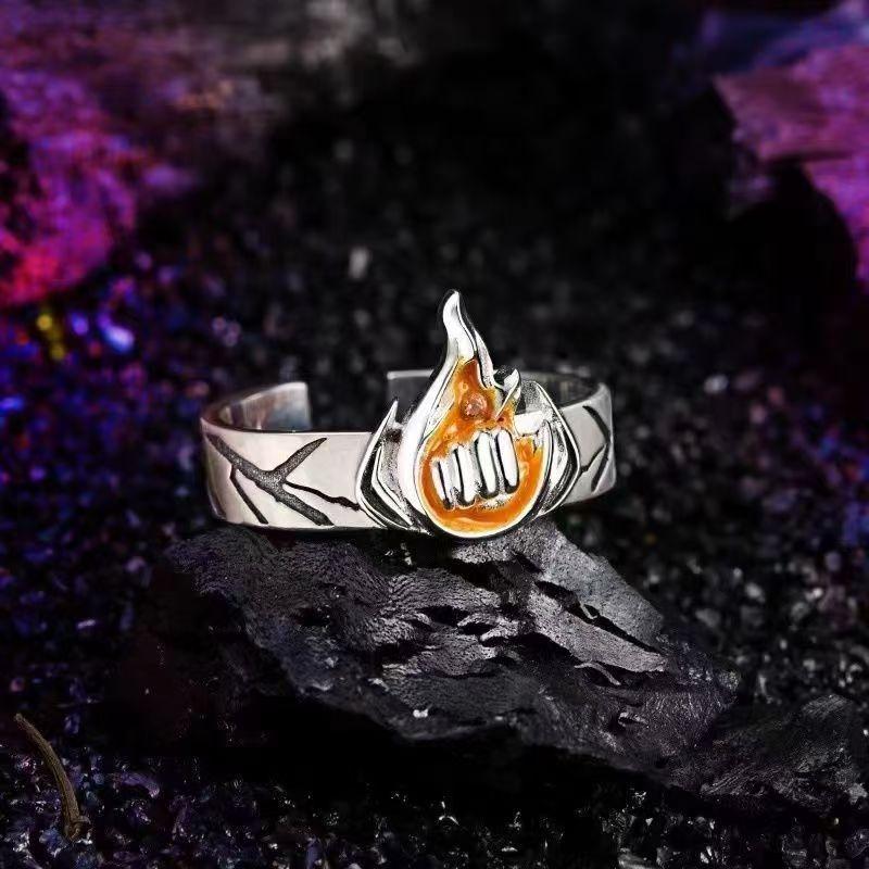 Neuer Jujutsu Kaisen Fushiguro Megumi Gojo Satoru 2D Ring Anime Zubehör Mode Cartoon Cosplay Zubehör Trendige Nischengeschenke