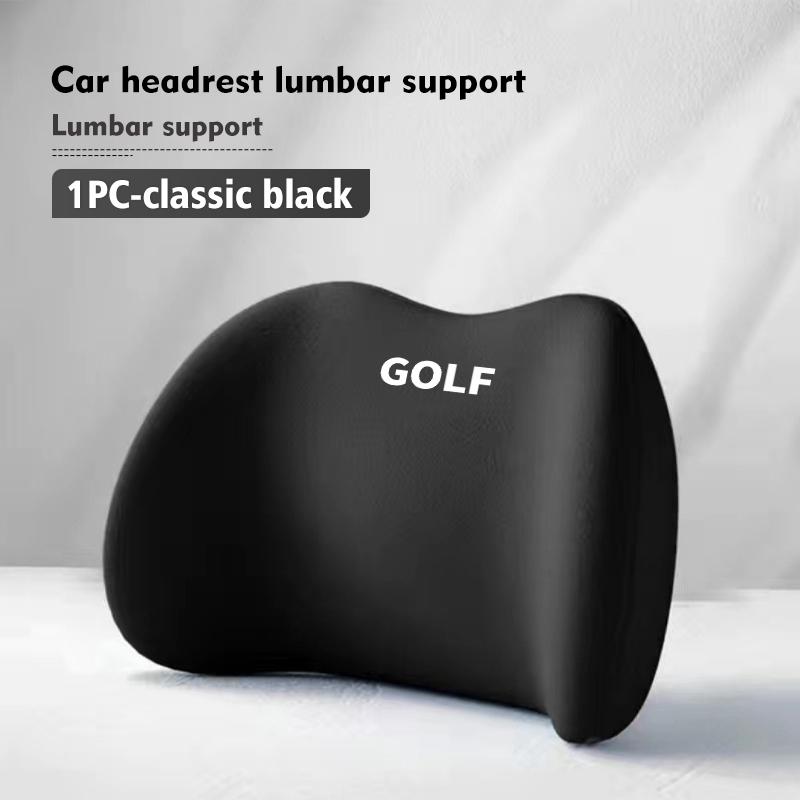 For Volkswagen VW Car Headrest Lumbar Support Neckpillow Waist Elastic Cushion Passat Golf 4 5 6 Tiguan Polo Scirocco Jetta CC zg6