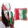 Turban Hat 35x35" Italian Flag Design Scarf Soft Flowing Headscarf Bandanas Fashion Accessory for Headwear Neck Bag Hair