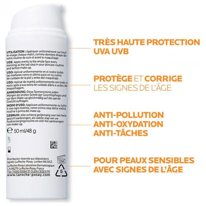 La Roche-Posay Anthelios Âge Correct Soin Solaire Quotidien Photocorrection Spf50 50 ml