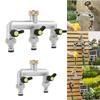 1 Stück Gartenschlauch-Anschluss 3/4" Innengewinde 2/3-Wege Wasserhahn-Adapter Schnellkupplungs-Set Wasserverteiler Zubehör für Außenwasserhahn