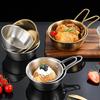 304Stainless Steel Household Korean Cuisine Bowl With Handle Rice Wine Bowls Sauce Seasoning Dish Food Serving Kitchen Tableware