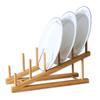 Rack Dish Holder Drying Plate Kitchen Stand Organizer Storage Wooden Bowl Bamboo Shelf Racks Drain Plates Draining
