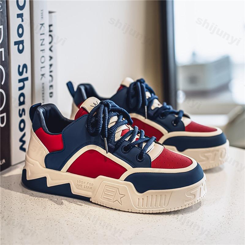Fashion Men's 2025 Spring Versatile Wear-resistant Sports Flat Shoes Outdoor Sports Fashion Trend Comfortable Non slip Chunky sneakers