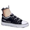 Summer new breathable flat canvas shoes sports casual black board shoes student cloth shoes
