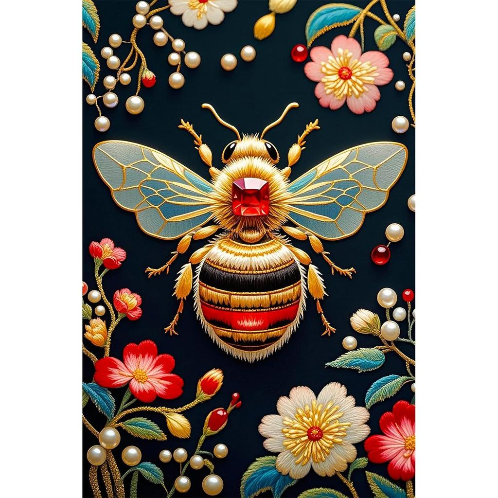 SeeyooBeeStyle4TinSign Seeyoo Retro Tin Sign Bee Style 4 - Vintage Metal Wall Art, Durable Colorfast Home/Bar Decor