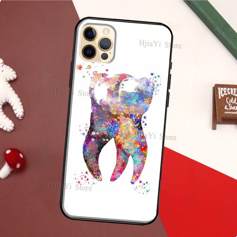 The Dentist Tooth Phone Case For iPhone 13 12 11 14 Pro Max Mini XS X XR 6S 7 8 Plus SE 2020 Soft Cover Case