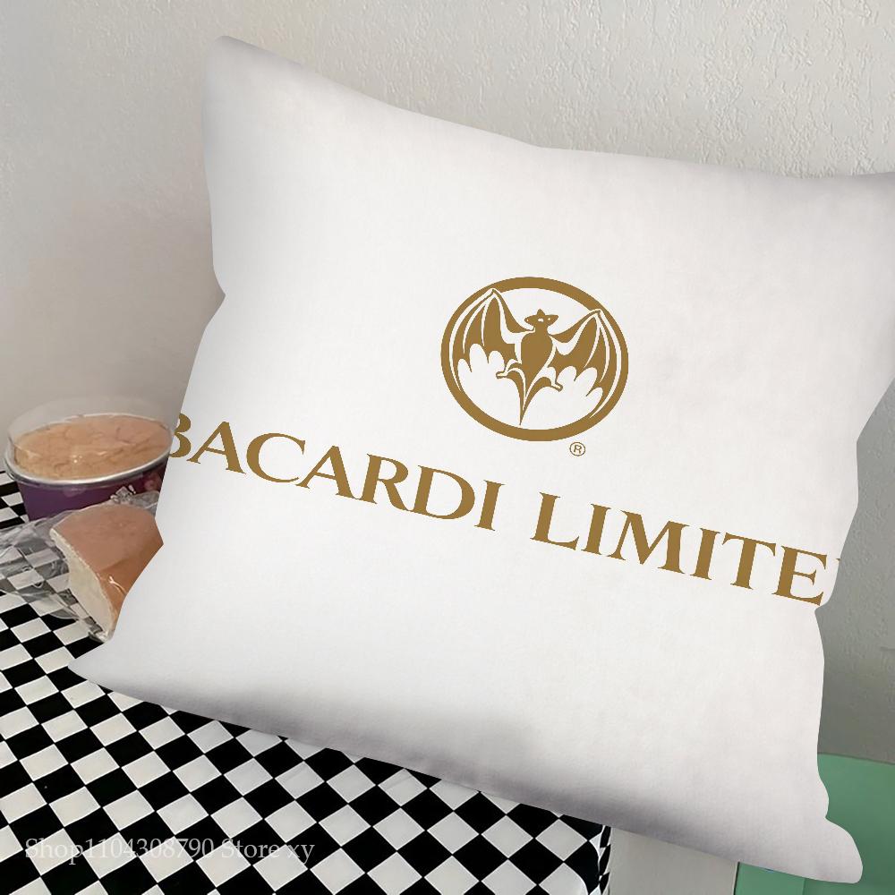 Spirituosen B-Bacardi-i Kissenbezug Quadratisches Kissen Schlafzimmer Sofa Freizeit Komfortkissen Auto Wohnzimmer Heimdekoration