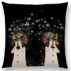 Newest Little Girl Cushion Cover Floral Pattern Dreamy Garden Fantasy Night Sofa Pillow Case For Girls