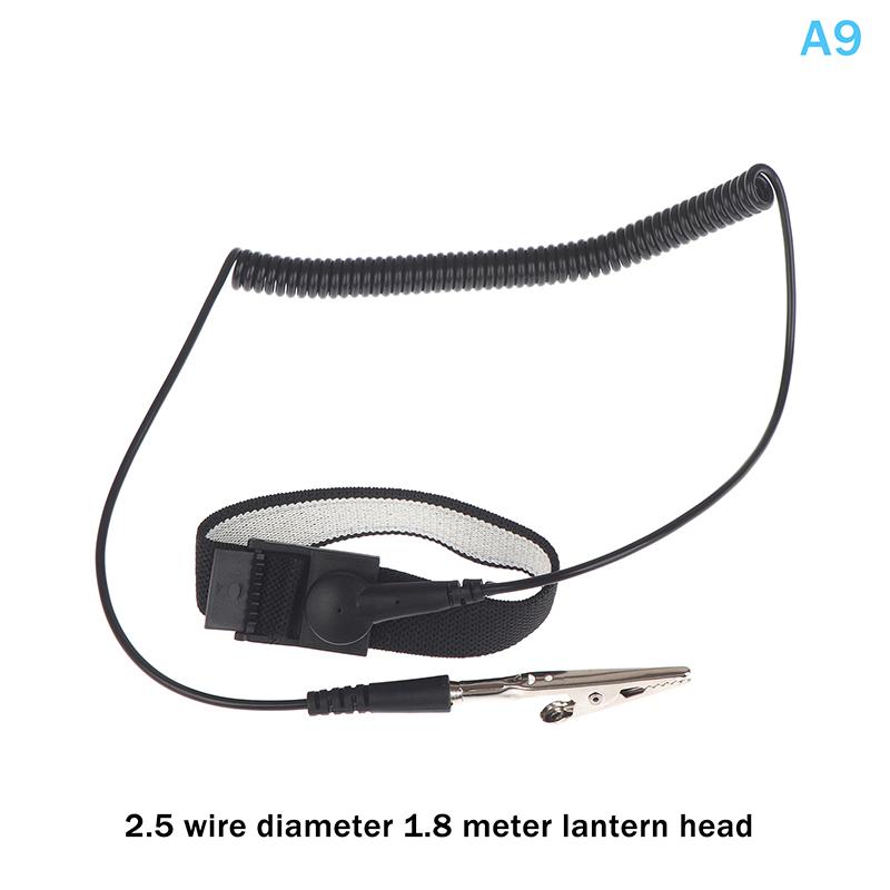 3 Sizes Anti Static Bracelet Electrostatic Wired Adjustable ESD Discharge Cable Wrist Band Strap Hand With Spare Wristband