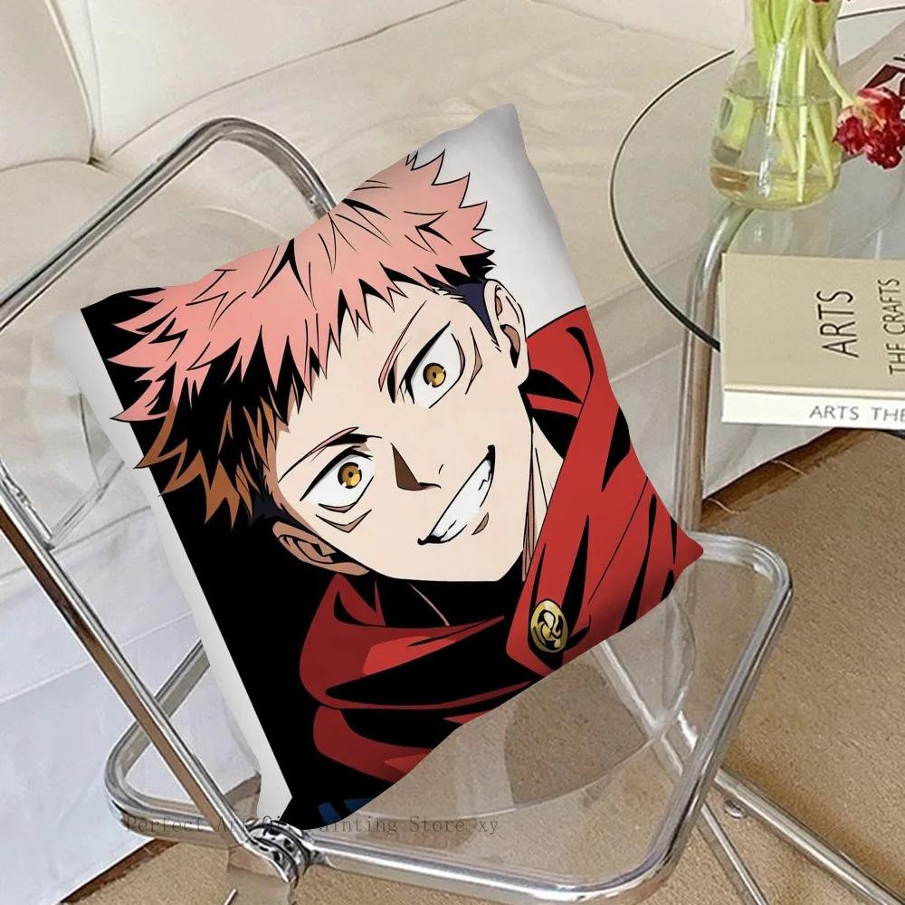 1Pc Itadori Yuji Animation Jujutsu Kaisen Pillow Case Square Pillow Bedroomsofaleisure Comfortcarlivingroomhome Decoration 40X40