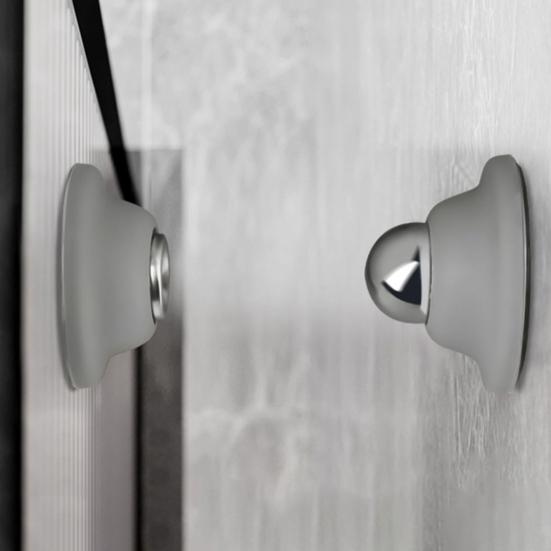 RV Door Stopper Magnetic Adhesive Screw Mount Anti-collision Noise Canceling Motor Homes Trailer Boats Door Catch Holder