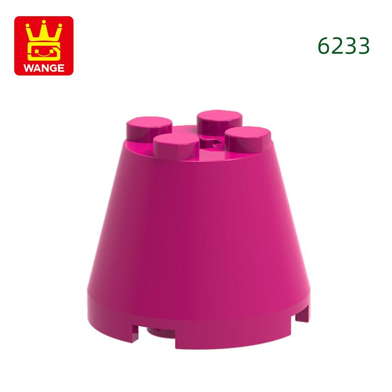 Non-Toxic 35Pcs/Lot 6233 3X3X2 Cone Building Blocks Moc Compatible With All Brand Circular Bricks Children'S Diy Toys Gift Box