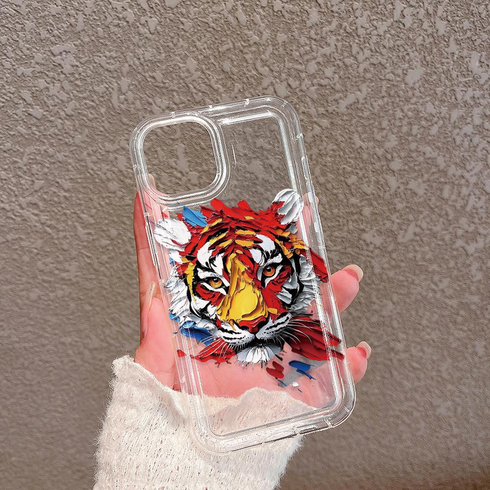 Watercolor Cat Phone Case for iPhone16 16pro 16E 15 Pro Max 11 12 13 14 Plus 7 8 XS Silicone Shockproof Case