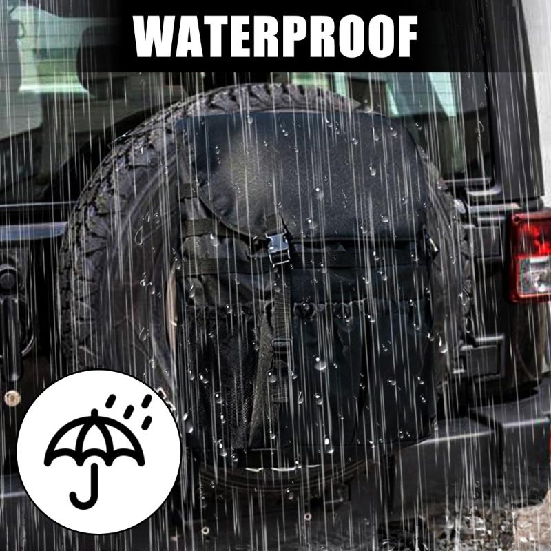 Multifunction Spare Tire Storage Bag with adjustment Straps Heavy Duty Fabric Organizes Large Bag for Outdoor enthusiast