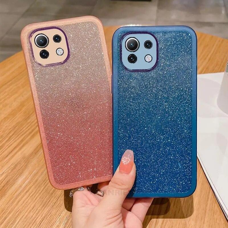 

Блестящий прозрачный силиконовый чехол для Xiaomi Mi 11 Lite 4g 5g Ne 12 13 Pro Ultra 12x10 9, защитное стекло для объектива Mi11 11lite