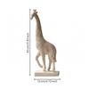 Giraffe Figurine with Base Embossed Sculptural for Entryway