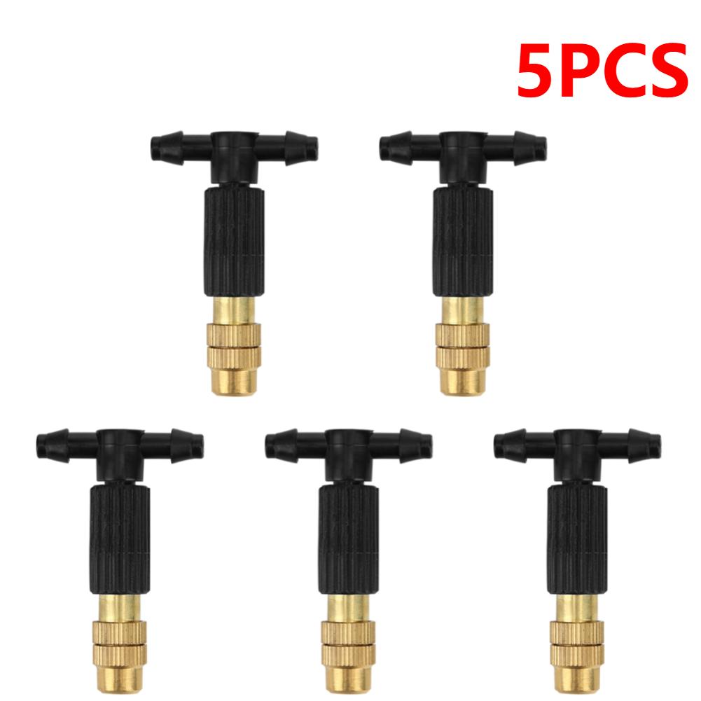 

5-100PCS Misting Brass Nozzle 4/7 Dripper Drip Head Garden Irrigation Watering Atomizer Nozzles Adjustable Garden Sprinkler Head