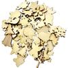 50pcs Wood Christmas Embellishment For Scrapbooking Crafts DIY Xmas Decor