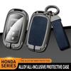 Zinc Alloy Car Key Case Cover for Honda HRV Protective Keychain Key Bag Set Keyless Personality Style Interior Accessorie