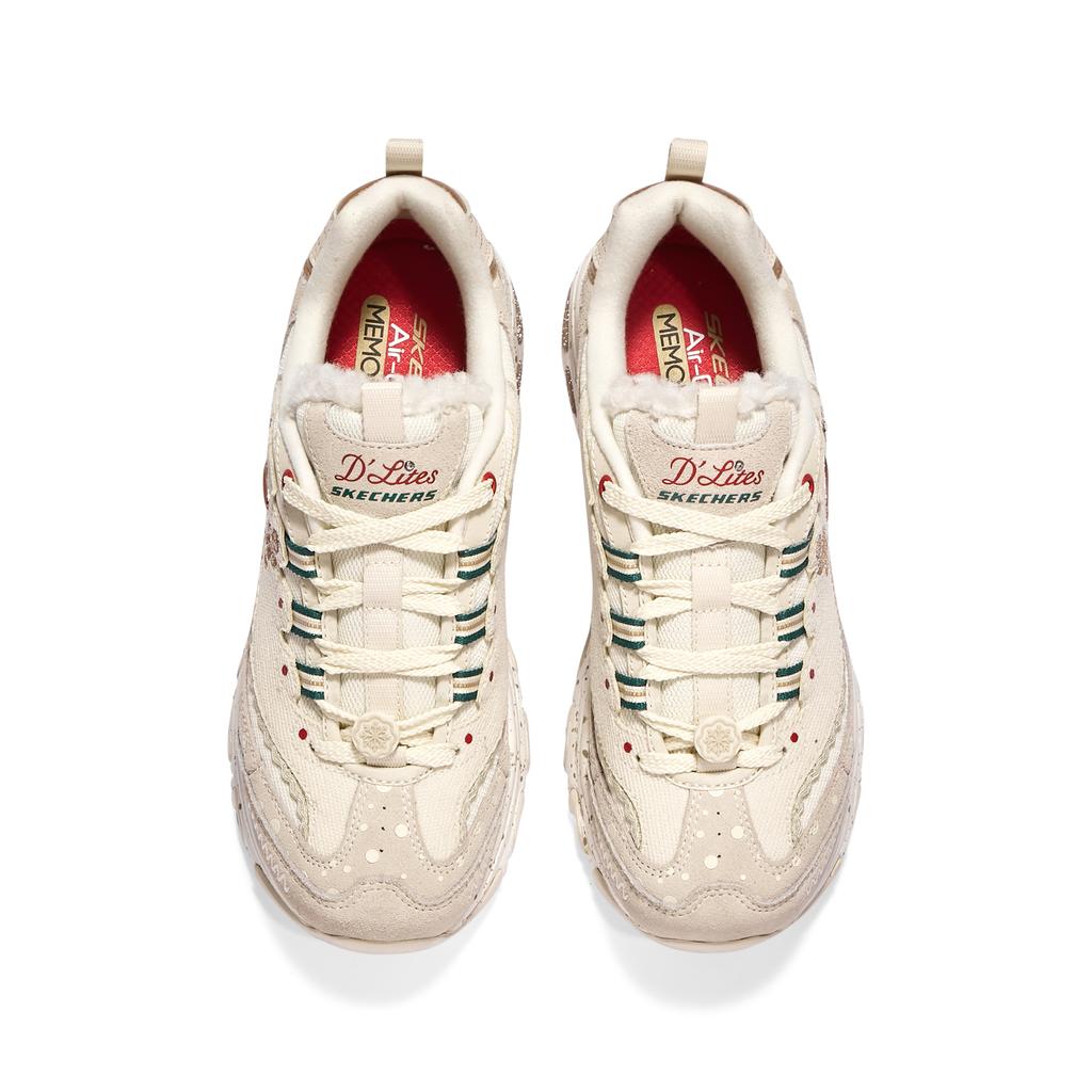 Skechers Dlites Beige Marrone Donna 149257-OFWT
