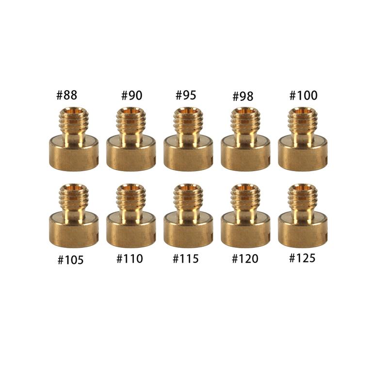 Carburetor Jet Kit Main Jets 10pcs for Mikuni VM22 VM24 VM26 125cc 150cc 200cc 250cc for Mini Bike Dirt Bike Pit Bike ATV 88 90